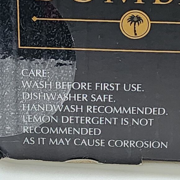 Bombay 20 Pc Set MARSALA Fine Stainless Steel Utensils Flatware Black NEW - Picture 9 of 10